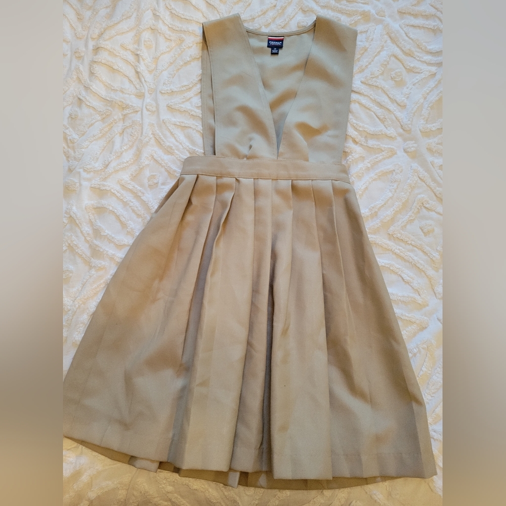 Girls Uniform Khaki Dress Sz 14